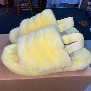 Kids ugg fluff yeah slide